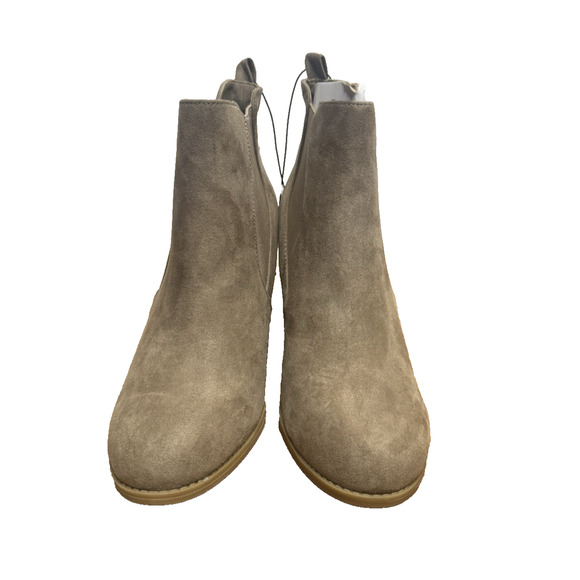 Womens Fall Wedge Heel Boots Chelsea Porchini Booties a.n.a Milden Sz 10 NEW - Picture 2 of 8